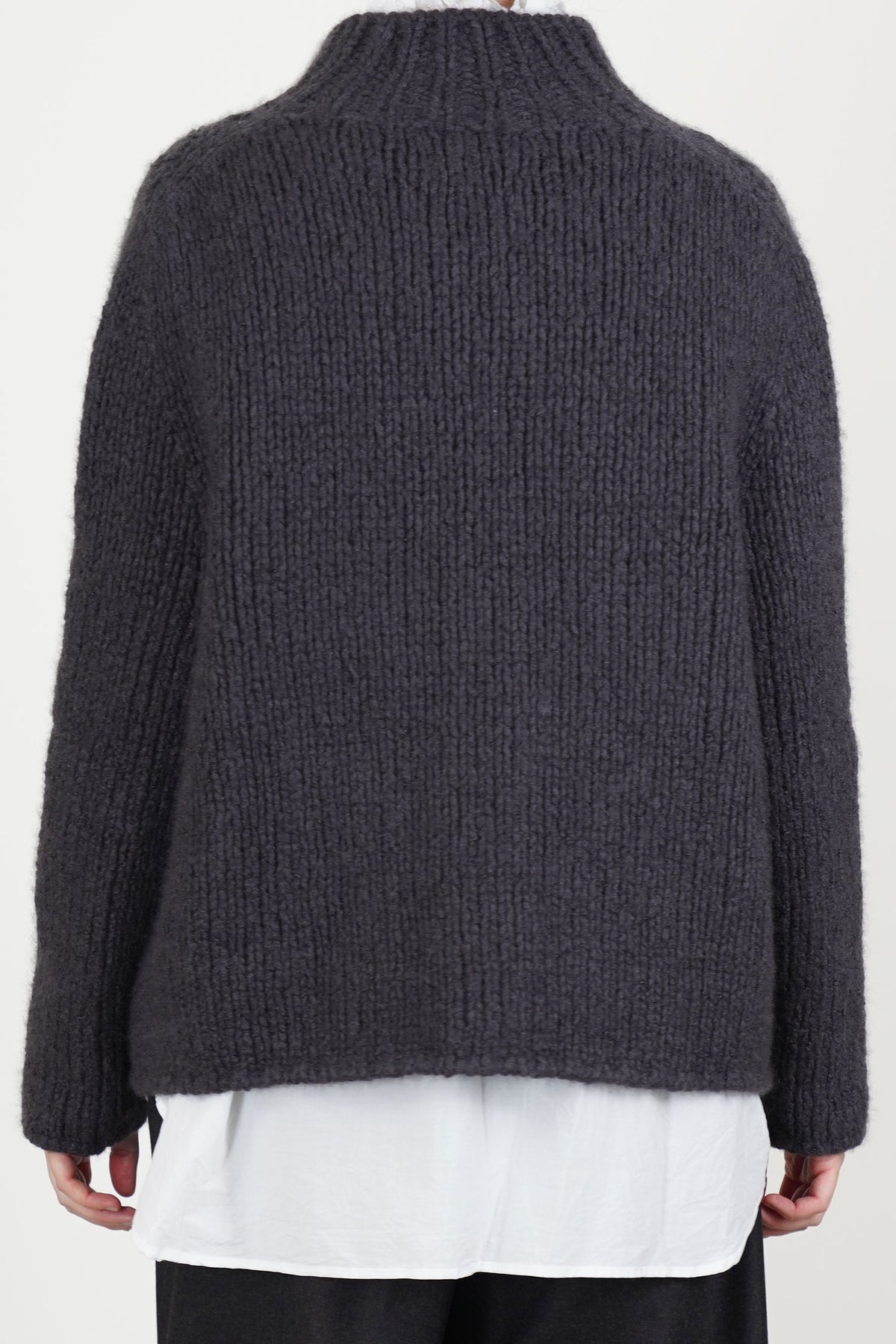 pina cardigan cashmere silk shadow/dark taupe