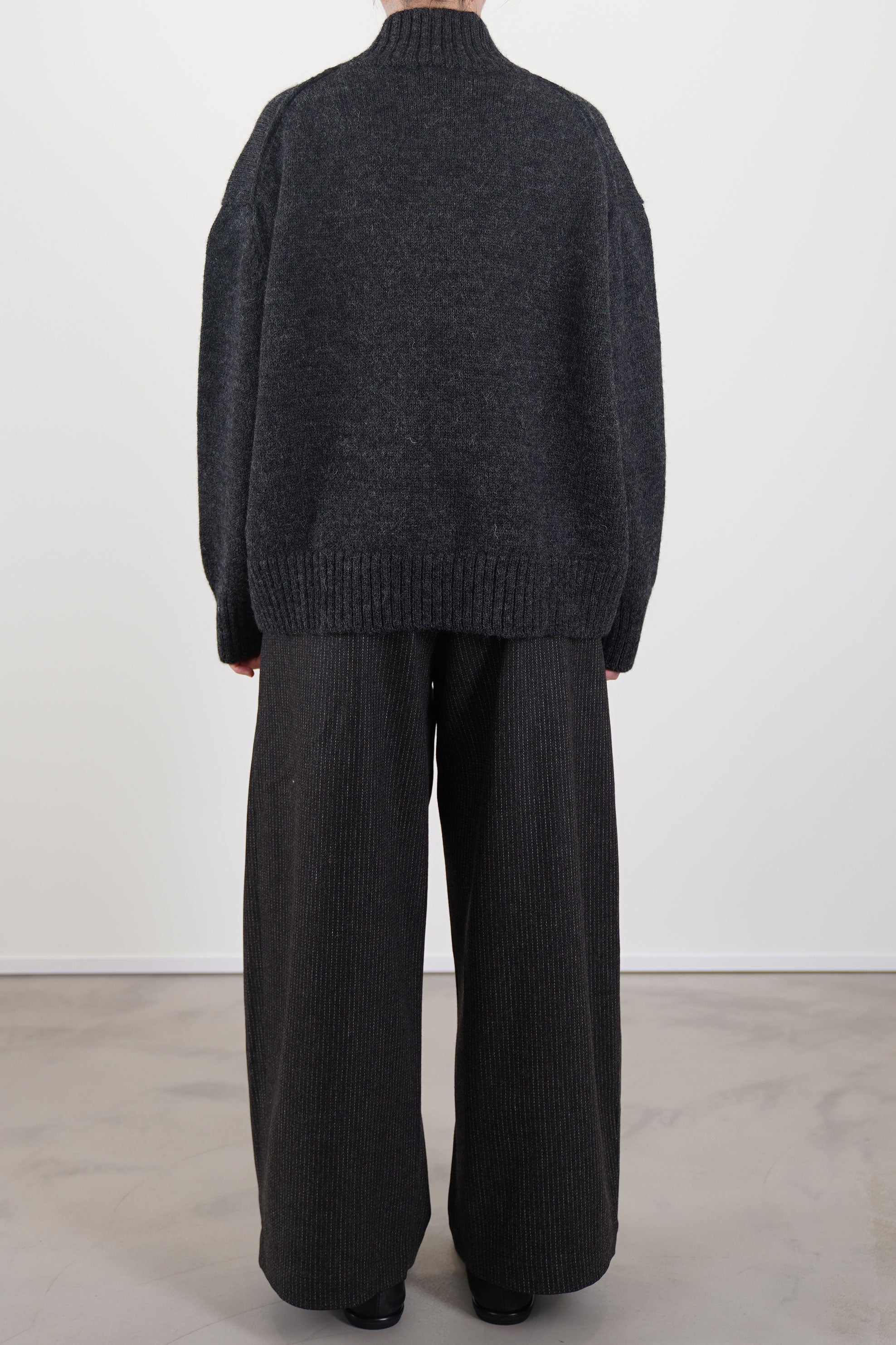 wd-115-cp woolen kassel trousers cacao pinstripe
