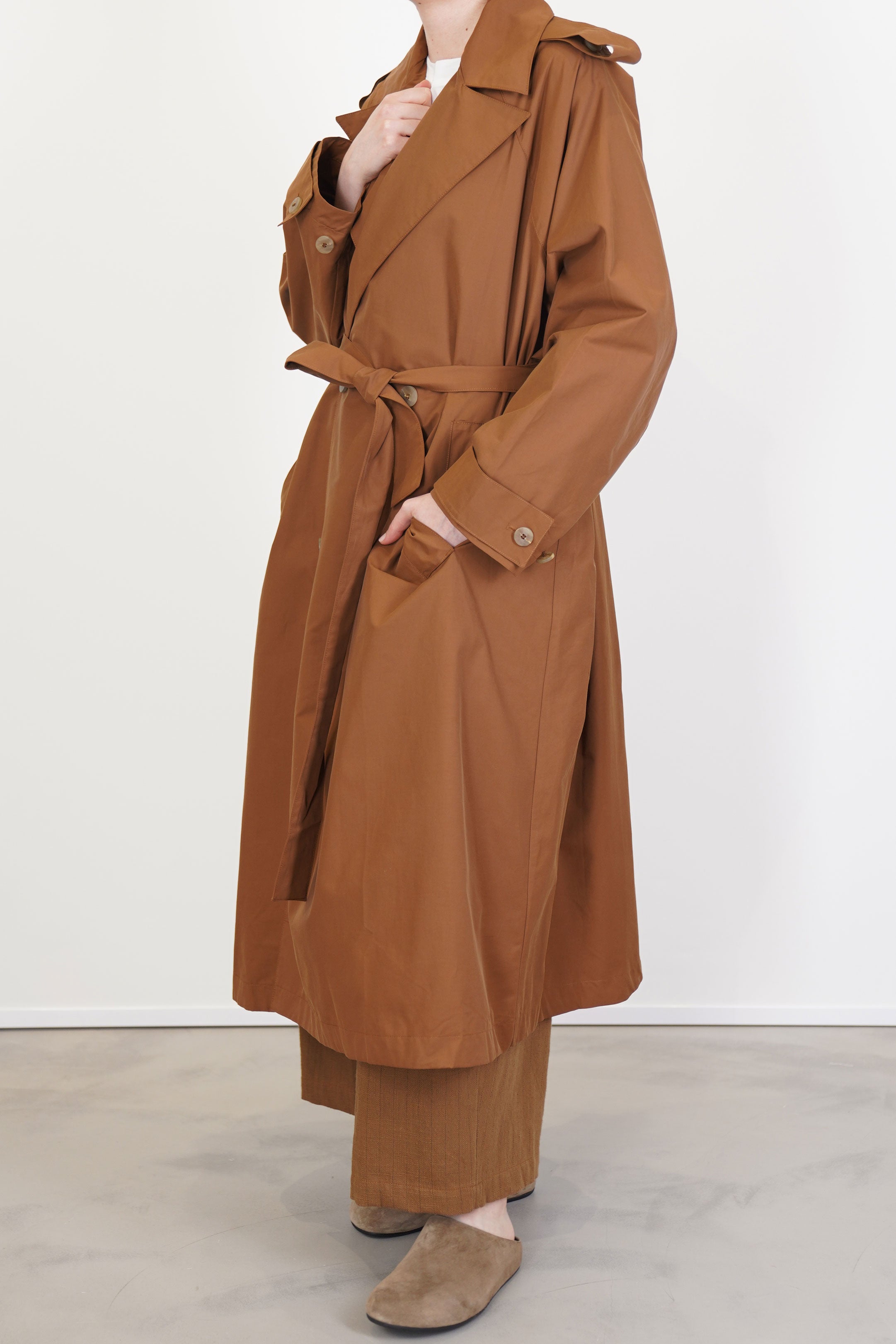 coat cator mac tobacco