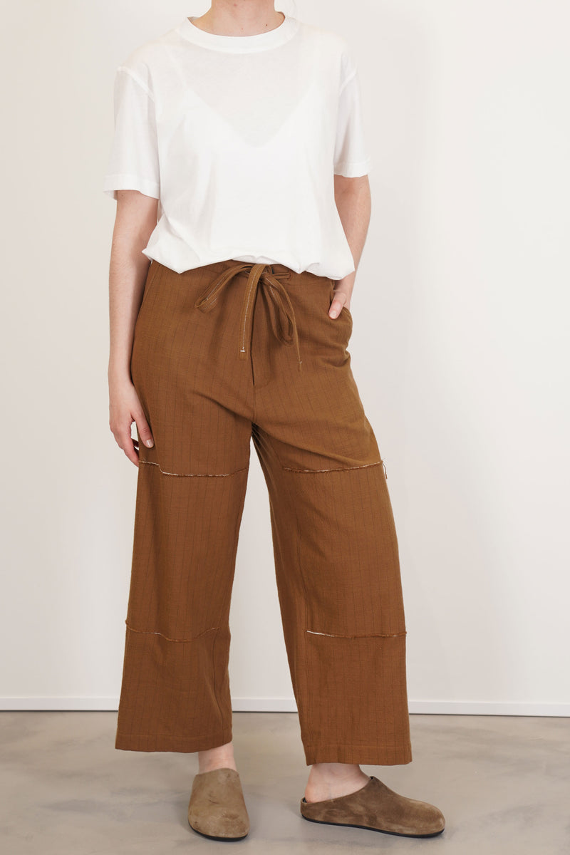 trousers haytor ochre pinstripe