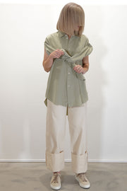 wd-092-lg hand tie shirt linden green