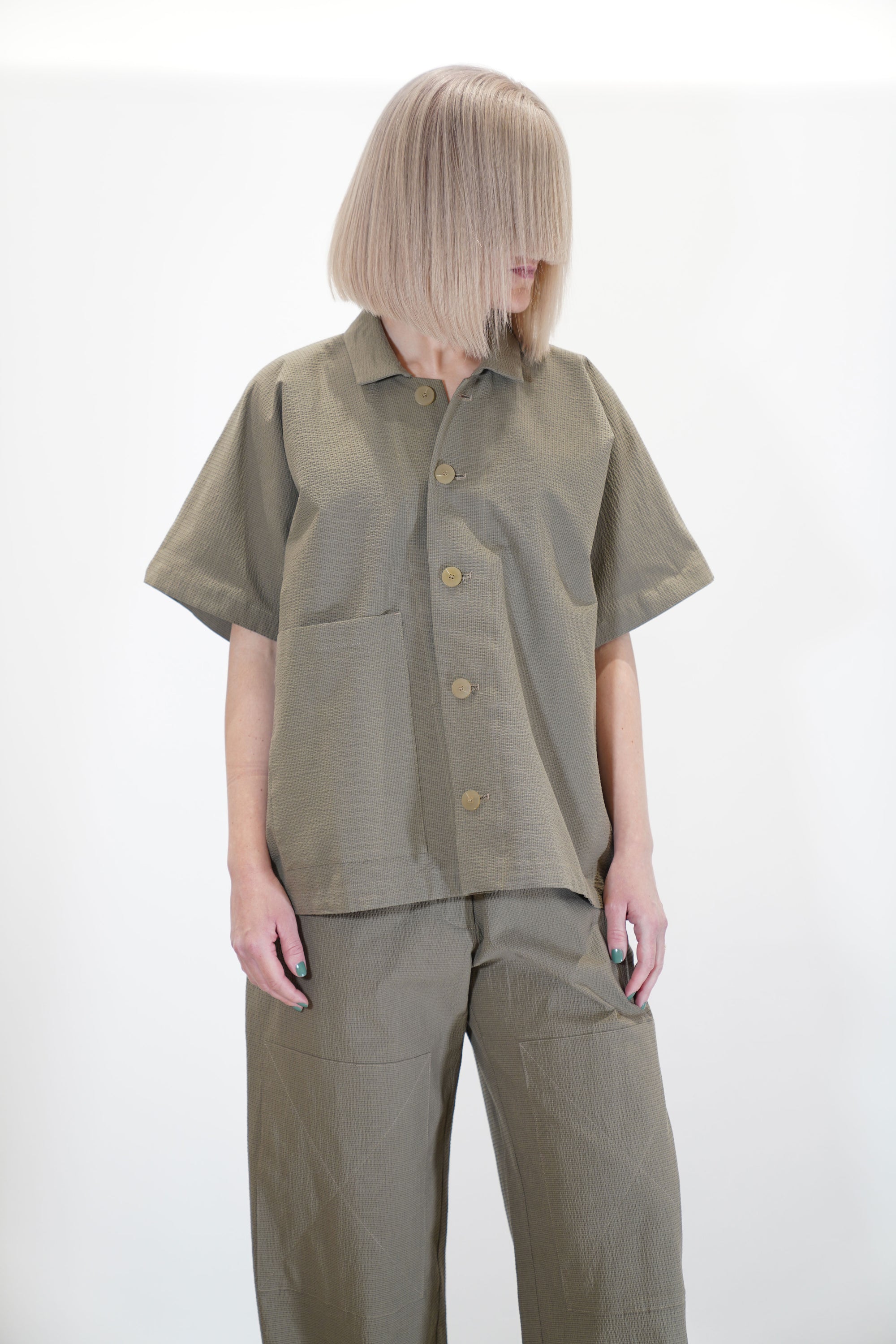 wd-096-cl camp collar shirt clay