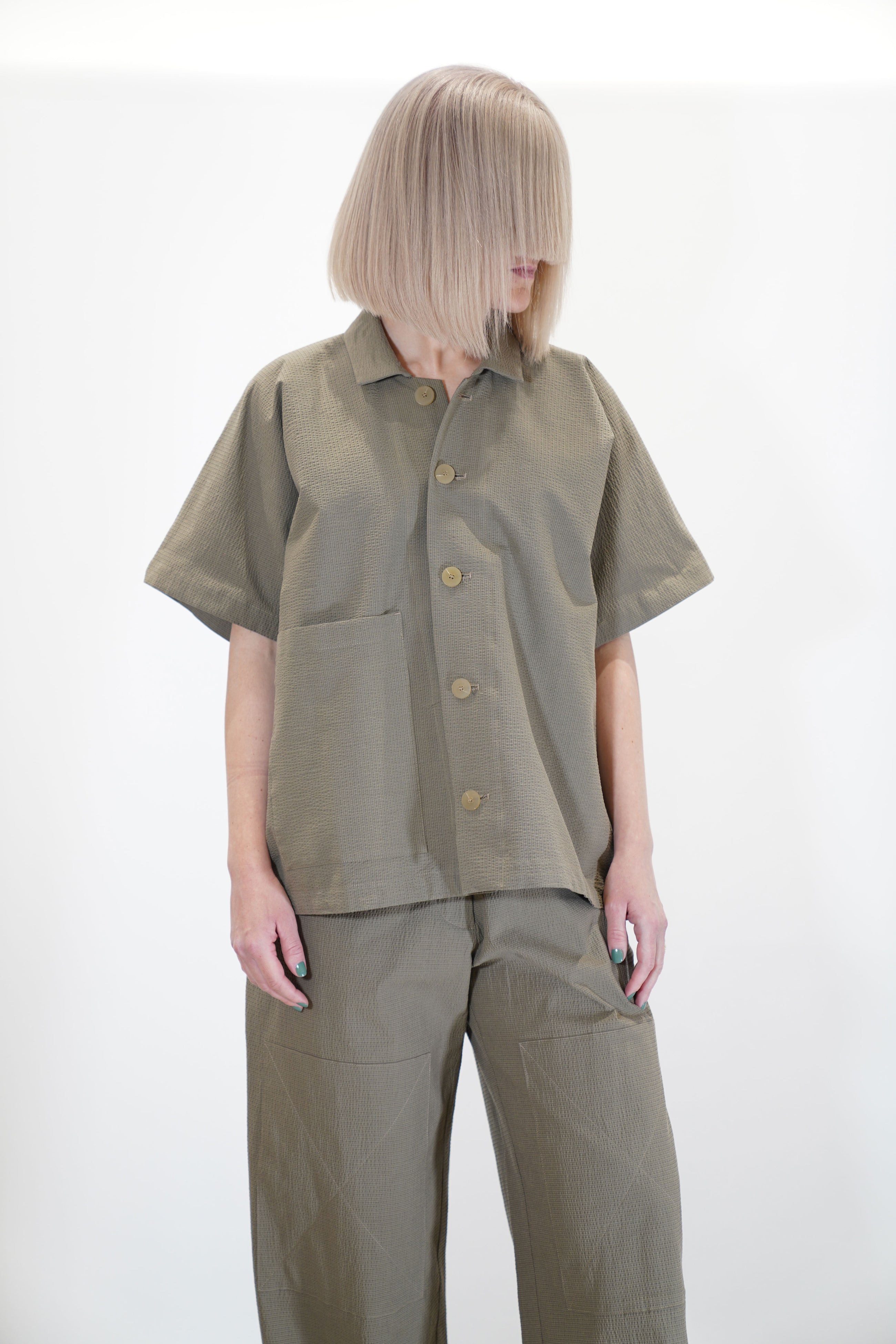 wd-096-cl camp collar shirt clay
