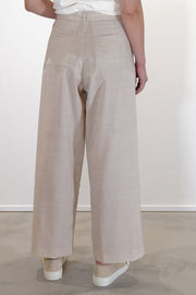 wd-097-h single pleat trousers hay