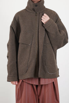 wd-112-br langhaus jacket woolen bracken
