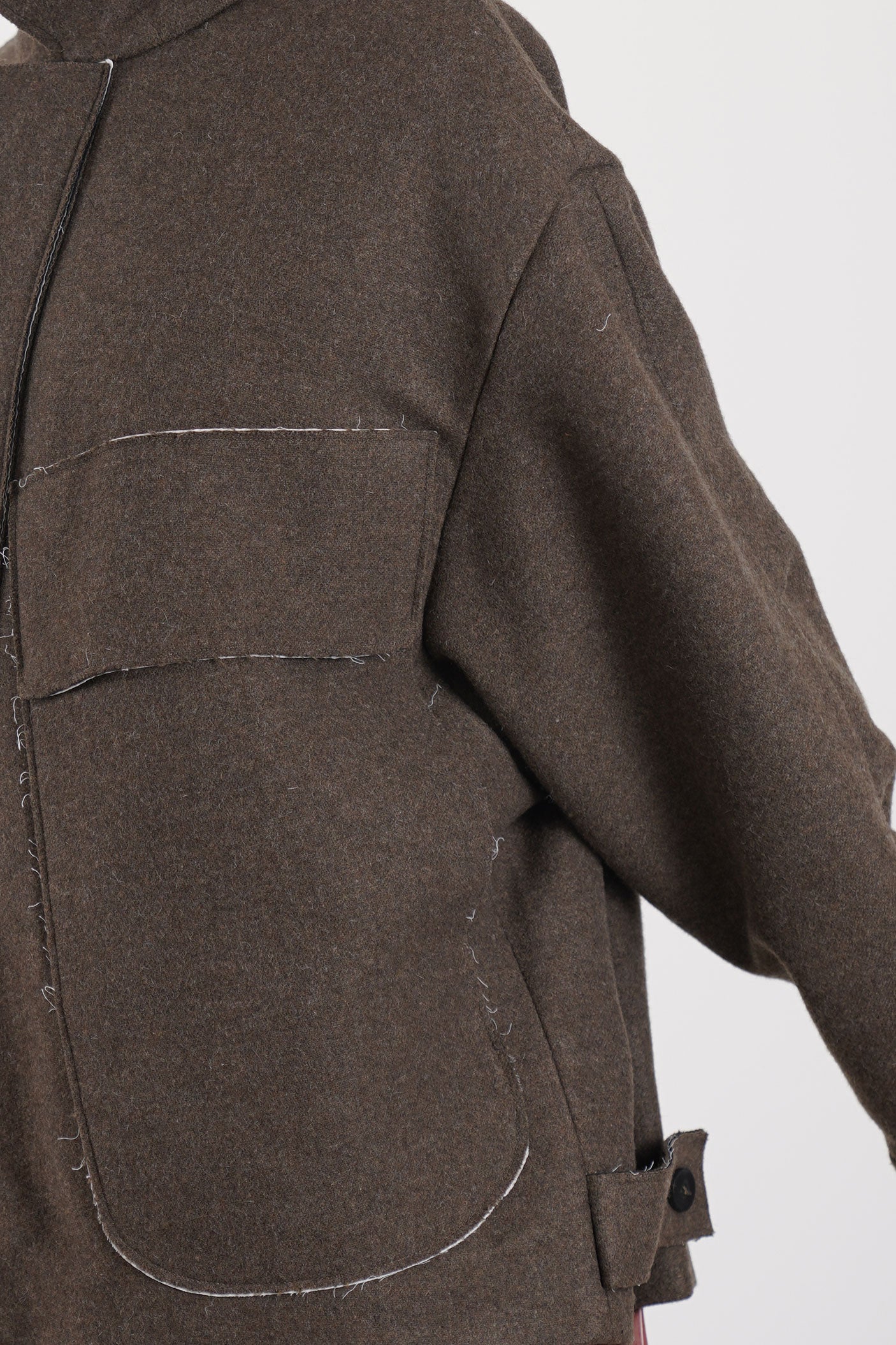 wright + doyle wd-112-br langhaus jacket woolen bracken