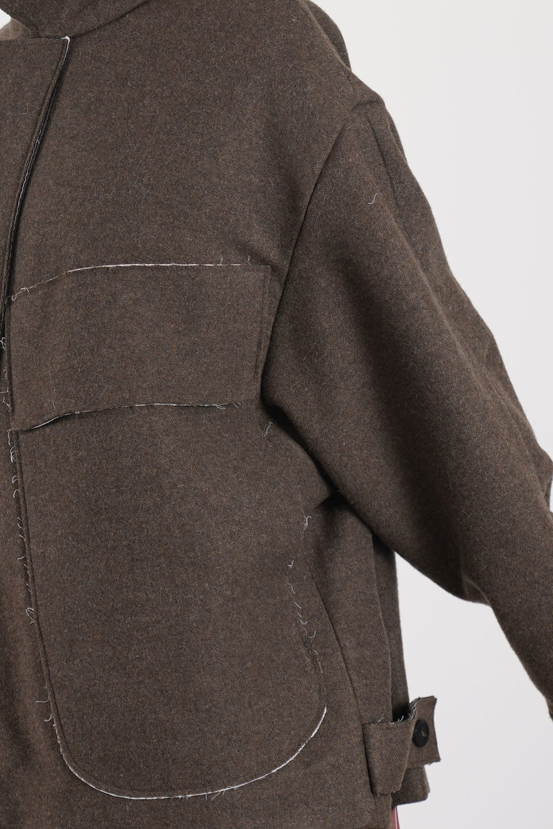 wd-112-br langhaus jacket woolen bracken