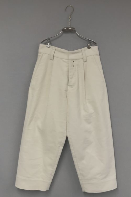 Moleskin Cotton Trousers Paul Ivory by Ecole de Curiosites-S