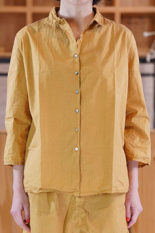 Short Collar Shirt TC Sun Yellow by Album di Famiglia-XS