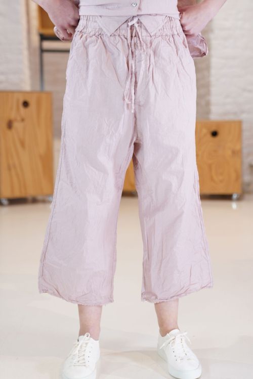 Wide and Short Trousers TC Petal Pink by Album di Famiglia
