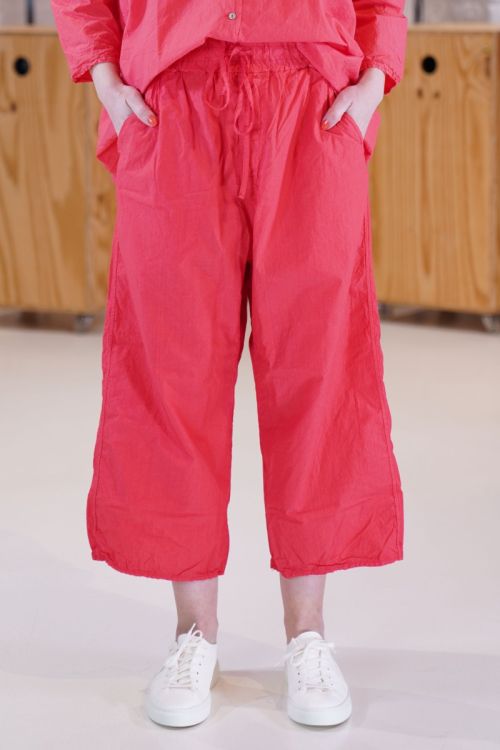 Wide and Short Trousers TC Poppy Red by Album di Famiglia