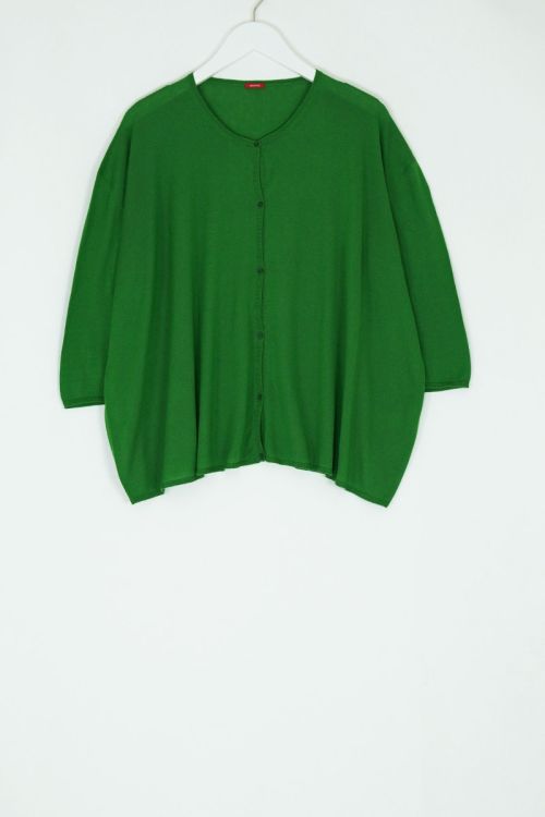 Cotton and Cashmere Cardigan Green by ApuntoB