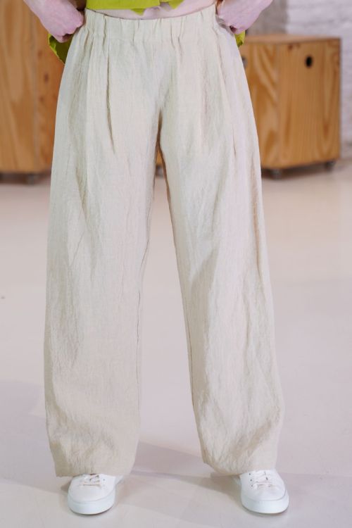 Linen Trousers Natural P1382/TS786 by ApuntoB