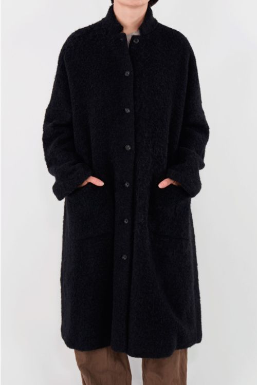 Wool Coat Black P1802/TS721 by ApuntoB