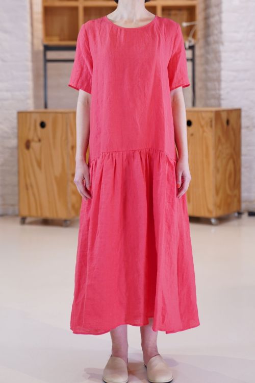 Linen Dress Strawberry P1854/TS785 by ApuntoB
