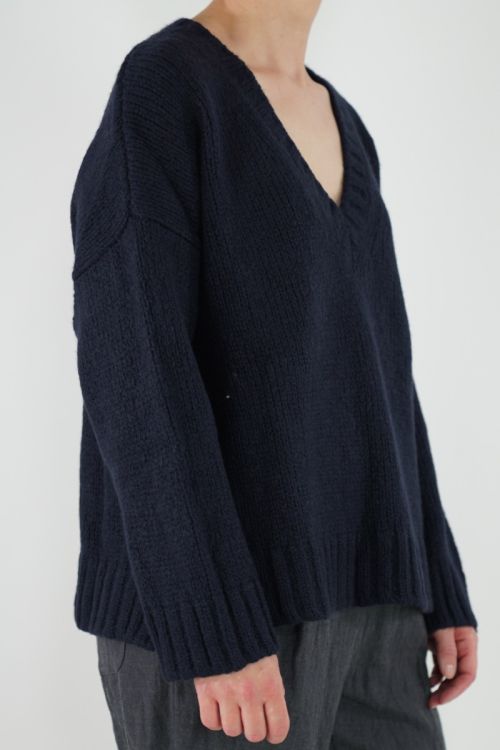 AS011 Sweater Ferro Cashmere Navy by Asciari