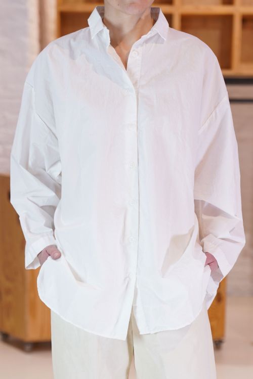 Long Overshirt White by Bergfabel