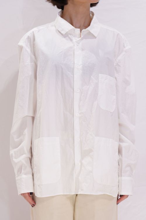 Unisex Farmer Shirt White by Bergfabel-S