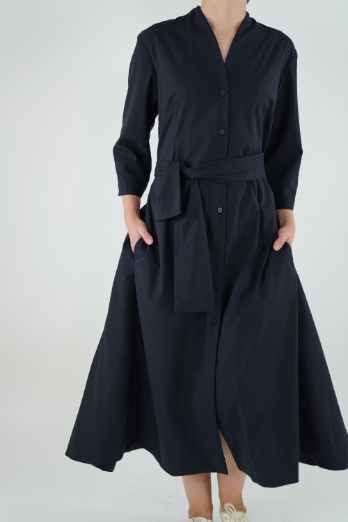 Fiona Dress Navy Wool by Bergfabel-M