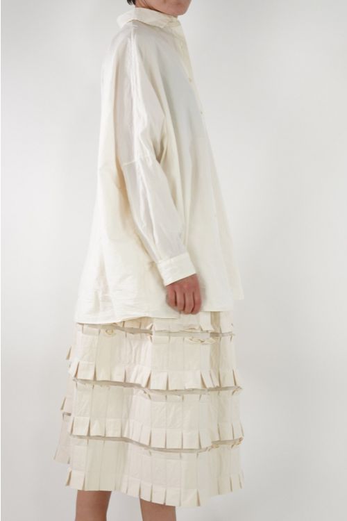 Frilly Skirt Natural 20FJ145 by Casey Casey