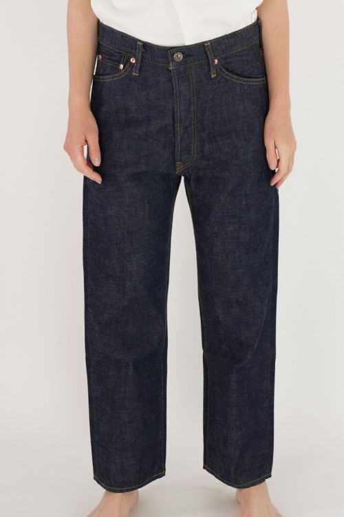 Selvedge Denim Wide Tapered Jeans Rinse by Chimala