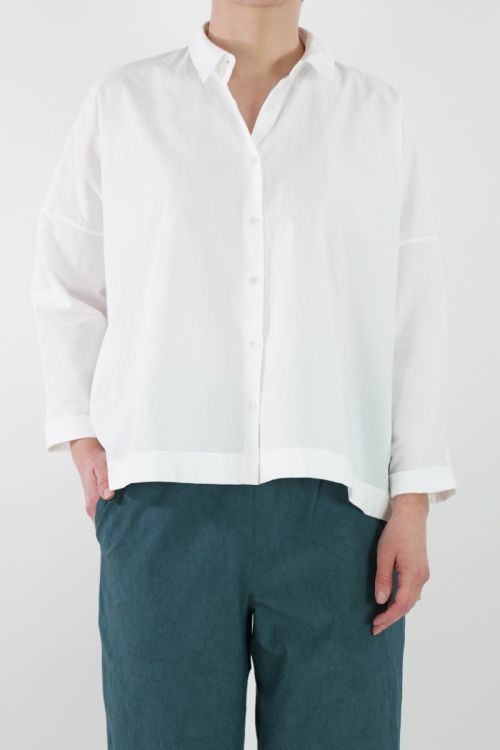 Shirt Brigitte Typewriter Cotton Off-White by Ecole de Curiosites
