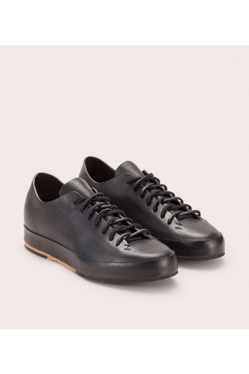 Hand Sewn Low Rubber Sneakers Black by Feit