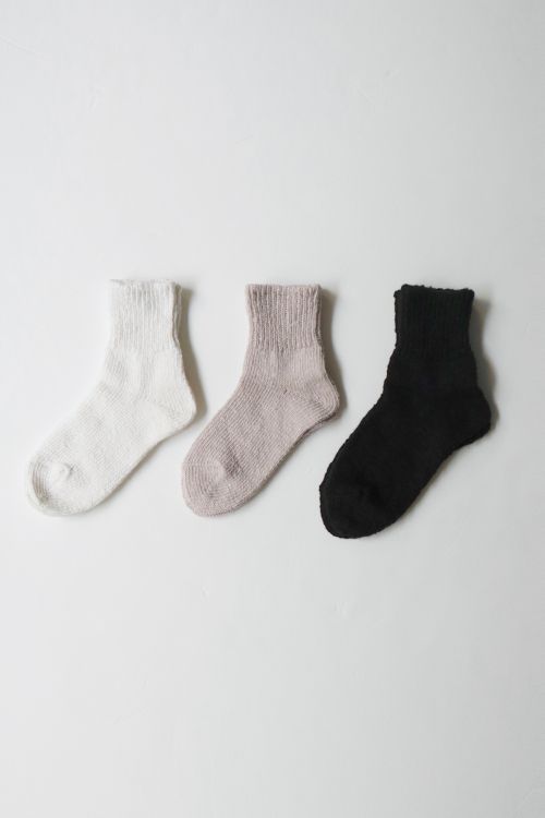 Ankle Rib Socks by Toujours-Black-TU