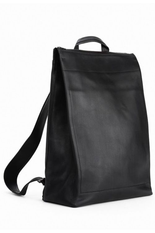Leather Backpack Black by Isaac Reina