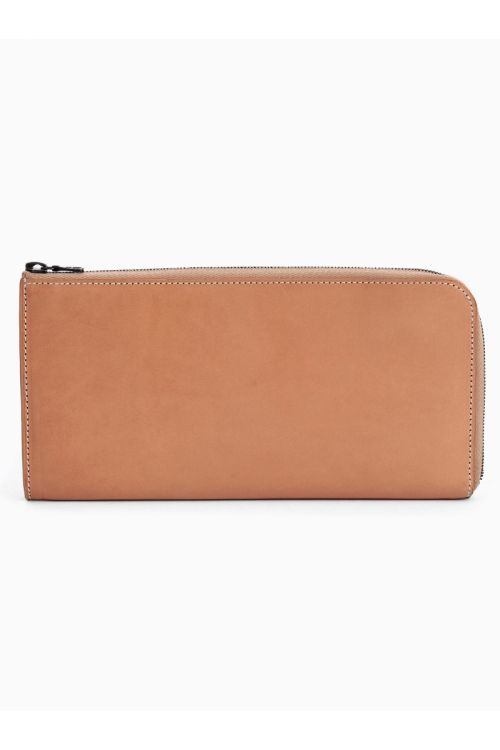Leather Continental Wallet Natural by Isaac Reina