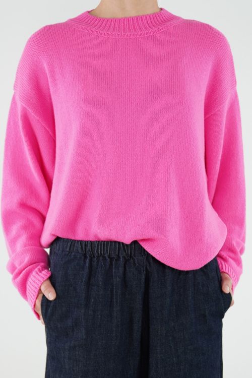 6457 Wool Sweater Vizi Fluo by Manuelle Guibal