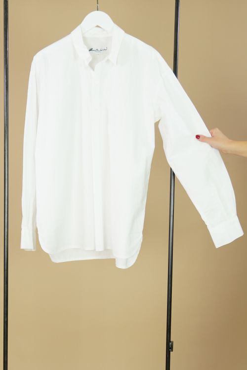 Oversized Shirt Boni Uni Optic White by Manuelle Guibal-S