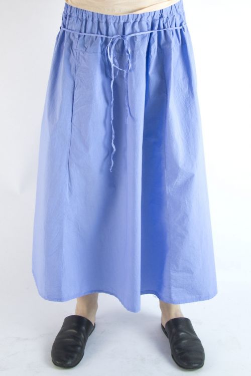 Cotton Skirt Zo Blue by Manuelle Guibal