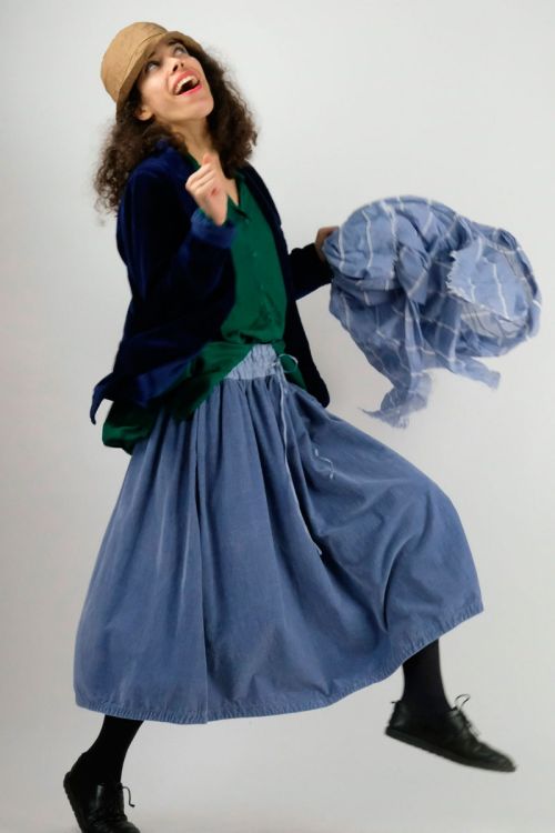 Velvet Skirt Tobba Skyline by Manuelle Guibal