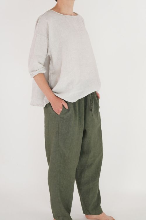 Wide Trousers Arci Cactus by Manuelle Guibal
