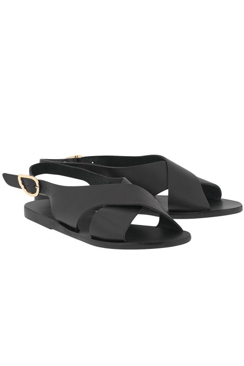 Leather Sandals Maria Black by Ancient Greek Sandals
