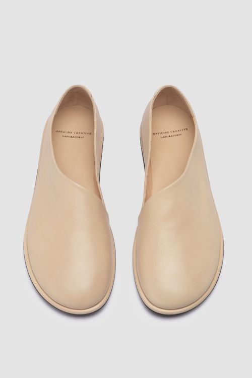 Mienne 103 Leather Shoes Oat Milk by Officine Creative