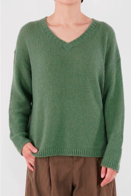 237 Cashmere and Silk Sweater Pesto by Private0204