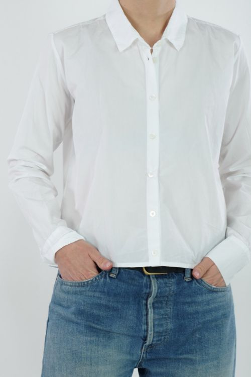 Cropped Shirt White by Private0204