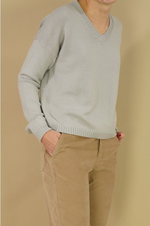 Extra Fine Virgin Wool Pullover Dune by Private0204