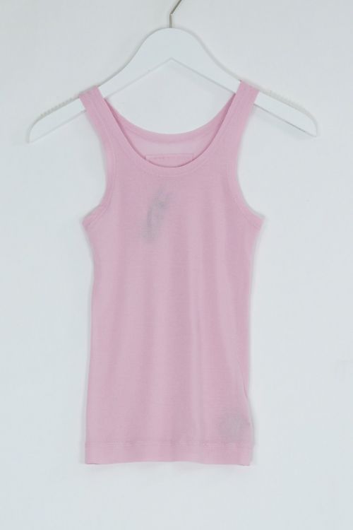 Fine Cotton Singlet Pinkish by Private0204