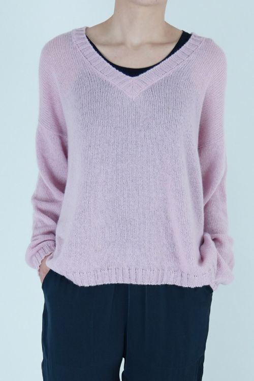 Handwashed Cashmere Oversized Sweater Pinkish by Private0204