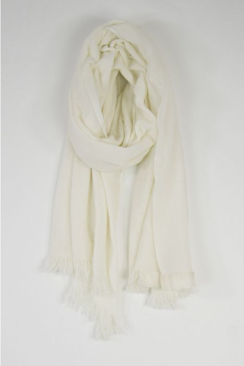 Handwashed Cashmere Scarf Sim White by Private0204