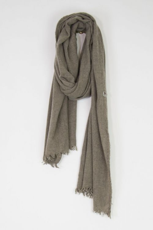Handwashed Cashmere Vintage Scarf Sim Brown by Private0204