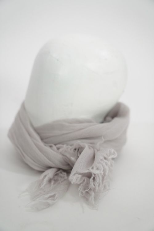 Handwashed Slow Cashmere Scarf Open Pearl by Private0204