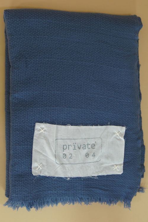 Handwashed Slow Cashmere Scarf/Throw Bask Safir by Private0204