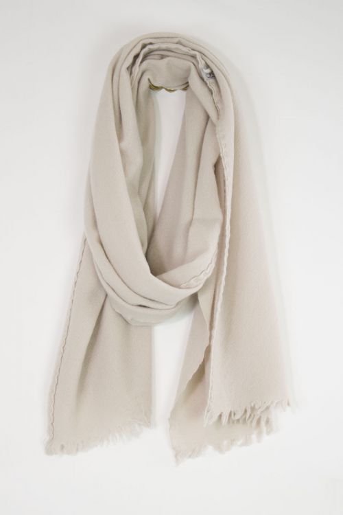 Handwashed Slow Cashmere Scarf Vintage Sim Sable by Private0204-TU
