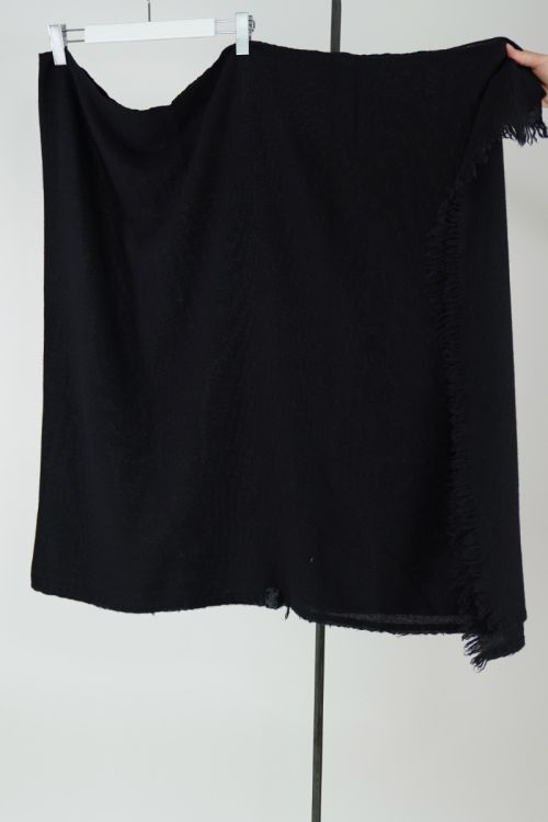 Handwashed Slow Cashmere Simple Scarf Black by Private0204