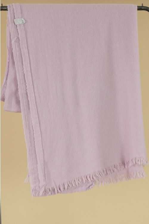 Handwashed Slow Cashmere Simple Scarf Sim Rosa by Private0204