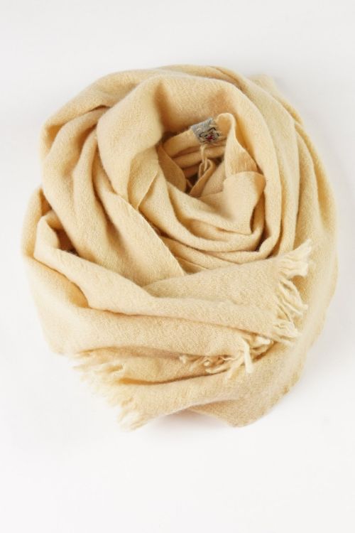 Handwashed Slow Cashmere Slim Sim Scarf Bana by Private0204